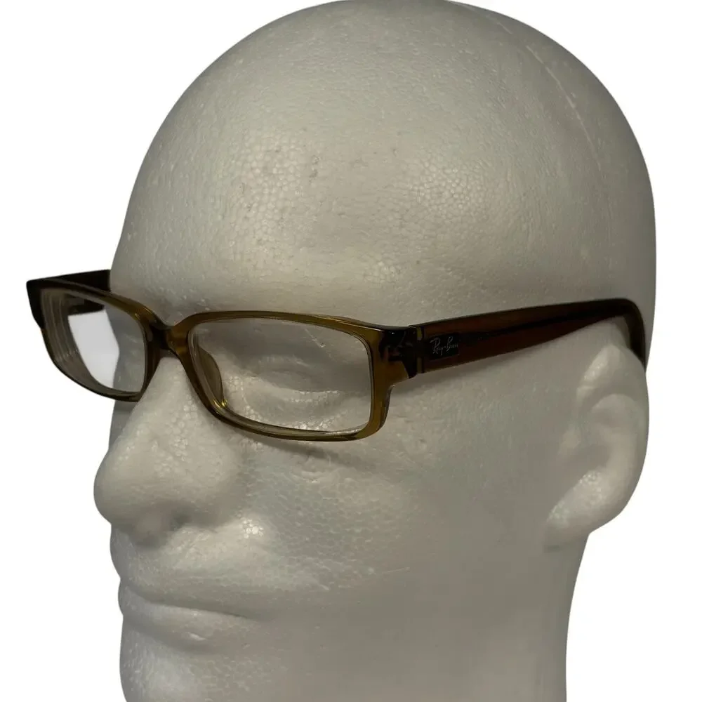 Ray Ban RB 5144 53-15 140 Brown Rectangular Eyeglasses *FRAMES ONLY* Womens